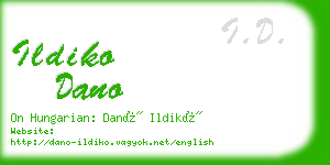 ildiko dano business card